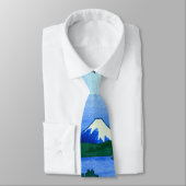 北 Goten-Yama Hill Hokusai Cherry Blossom Fine Art Stropdas (Gebonden)