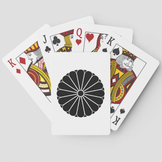 十六葉八重表菊 SPEELKAARTEN (Achterkant)