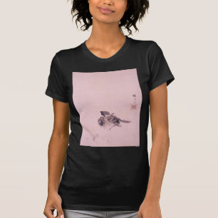 双 雀, 栖 Paar van de Sparrow, Seihō, Japanse Kunst T-shirt