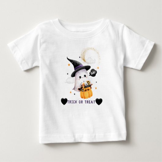 可愛いハロウィーンTシャツTrick or treet (Voorkant)