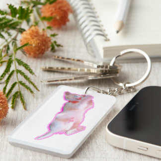 可愛い猫 子猫の頃[When the cat 'kawaii' was a kitten.] Sleutelhanger