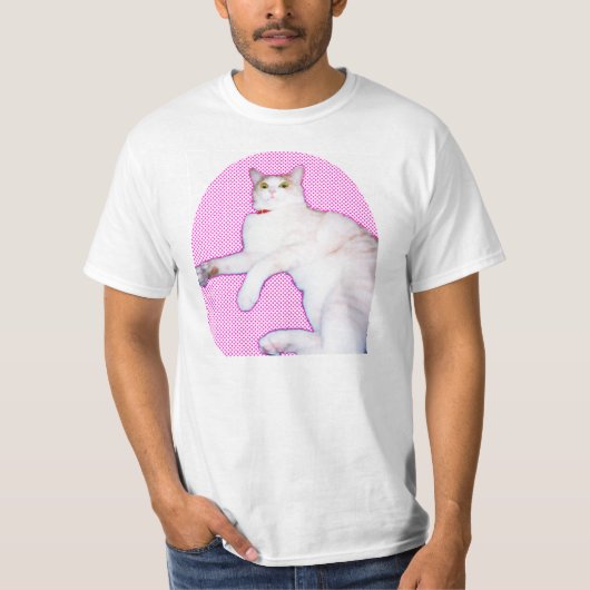 可愛い猫[a cat 'kawaii'] t-shirt (Voorkant)