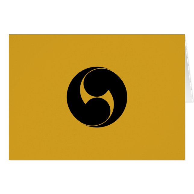 右 つ 巴 (地 抜 き) (Voorkant Horizontaal)