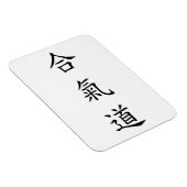 合氣道 (AiKiDo) - verticaal script Magneet (Rechterzijde)