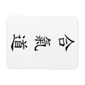 合氣道 (AiKiDo) - verticaal script Magneet (Horizontaal)