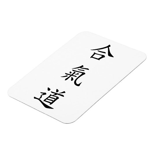 合氣道 (AiKiDo) - verticaal script Magneet (Linkerzijde)