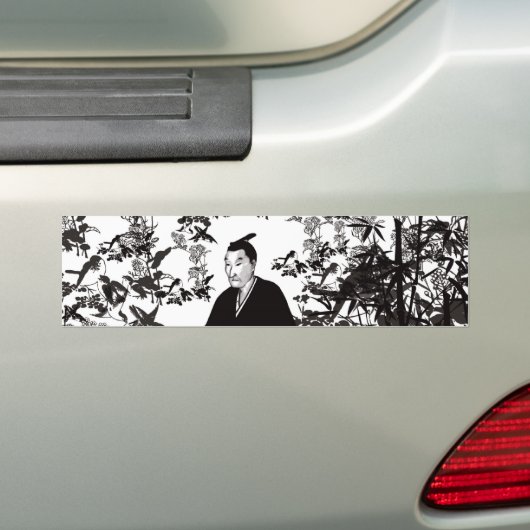 吉田松陰と鳥 BUMPERSTICKER (Op auto)