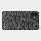 名前 カスタム 迷彩 (ダーク) Case-Mate iPhone CASE (Achterkant (horizontaal))