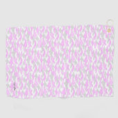 名前 カスタム 迷彩(ピンク)ゴルフタオル GOLFHANDDOEK (Horizontaal)