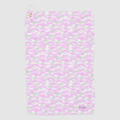 名前　カスタム　迷彩（ピンク）ゴルフタオル GOLFHANDDOEK (Voorkant)