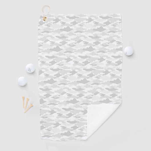 名前 カスタム 迷彩(ホワイト) ゴルフタオル GOLFHANDDOEK (Insitu)