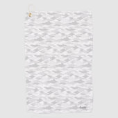 名前　カスタム　迷彩（ホワイト）    ゴルフタオル GOLFHANDDOEK (Voorkant)