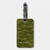 名前　電話番号　カスタム　迷彩（カーキ）         ラゲッジタグ BAGAGELABEL (Achterkant verticaal)