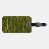 名前　電話番号　カスタム　迷彩（カーキ）         ラゲッジタグ BAGAGELABEL (Achterkant horizontaal)