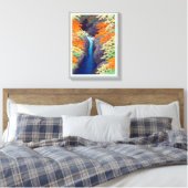 吾 妻 峡, Azuma Gorge, Hasui Kawase, Woodcut Canvas Afdruk (Insitu (Slaapkamer))