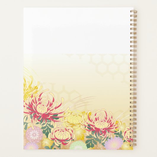 和の美しさを届ける*菊のスケジュール帳 PLANNER (Achterkant)