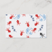 【和柄金魚】Goldfishes of Japanese pattern Visitekaartje (Achterkant)
