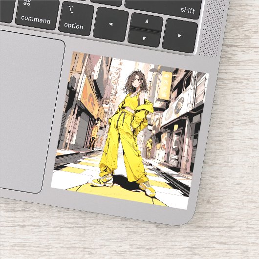 商店街JKシール|寿司娘 Seal GenerativeAI Sticker (Detail)