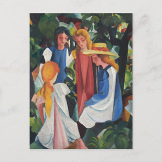 四人の少女達 BRIEFKAART