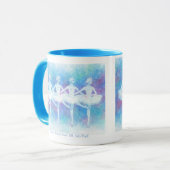 四羽の白鳥の踊りマグカップ MOK (Voorkant links)