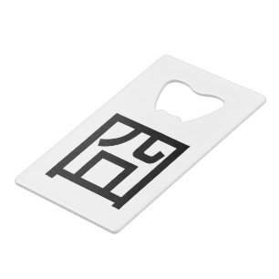 囧 Jiong Chinese Orz Asian Meme Hanzi Emoticon Creditkaart Flessenopener