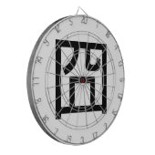 囧 Jiong Chinese Orz Asian Meme Hanzi Emoticon Dartbord (Voorkant Links)