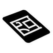 囧 Jiong Chinese Orz Asian Meme Hanzi Emoticon Magneet (Rechterzijde)