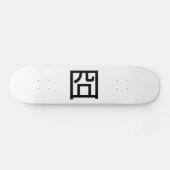 囧 Jiong Chinese Orz Asian Meme Hanzi Emoticon Skateboard (Horizontaal)