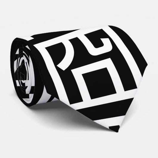 囧 Jiong Chinese Orz Asian Meme Hanzi Emoticon Stropdas (Opgerold)