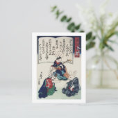 國 Ken Rabbit Epidemic Kuniyoshi Fine Art Briefkaart (Staand voorkant)