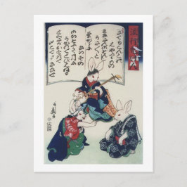 國 Ken Rabbit Epidemic Kuniyoshi Fine Art Briefkaart