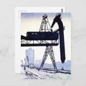 "城東区·砂町 風景 小 泉 癸 巳 男" BRIEFKAART (Voorkant / Achterkant)