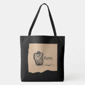 墨絵_ピーマン TOTE BAG (Voorkant)