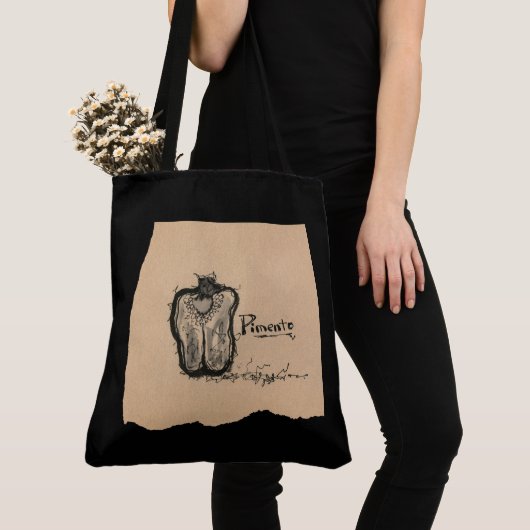 墨絵_ピーマン TOTE BAG (Dichtbij)