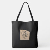 墨絵_マッシュルーム TOTE BAG (Achterkant)