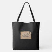 墨絵_ラディッシュ TOTE BAG (Achterkant)