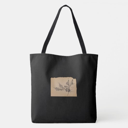 墨絵_ラディッシュ TOTE BAG (Achterkant)