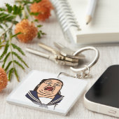 変顔している女子高生 SLEUTELHANGER (Voorkant Rechts)