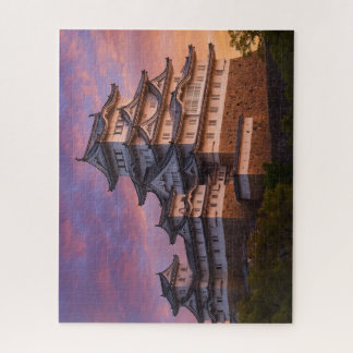 夕映えに輝く姫路城 ― 白鷺の城の静寂 / Himeji Castle in Sunset Glow Legpuzzel