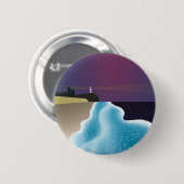 夜光虫 (エメラルドグリーンバージョン) RONDE BUTTON 5,7 CM (Voorkant /achterkant)