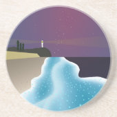 夜光虫 (エメラルドグリーンバージョン) ZANDSTEEN ONDERZETTER (Voorkant)