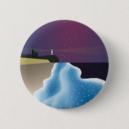 夜光虫 (ブルーバージョン) RONDE BUTTON 5,7 CM