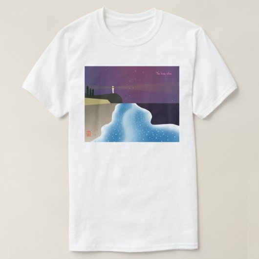 夜光虫 (ブルーバージョン) T-SHIRT (Design voorkant)
