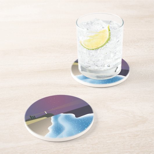 夜光虫 (ブルーバージョン) ZANDSTEEN ONDERZETTER (Zijkant)