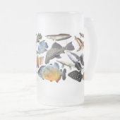 大型熱帯魚のフロストグラスマグカップ MATGLAS BIERPUL (Voorkant rechts)