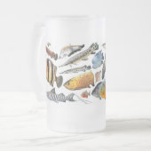 大型熱帯魚のフロストグラスマグカップ MATGLAS BIERPUL (Voorkant links)