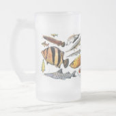 大型熱帯魚のフロストグラスマグカップ MATGLAS BIERPUL (Links)