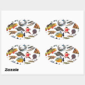 大型熱帯魚 OVALE STICKER (Vel)