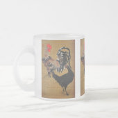 大鶏雌雄図 , Itoh Gyakucyu Matglas Koffiemok (Links)