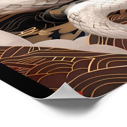 【大】幸運の白蛇／Lucky white snake Poster (Hoek)